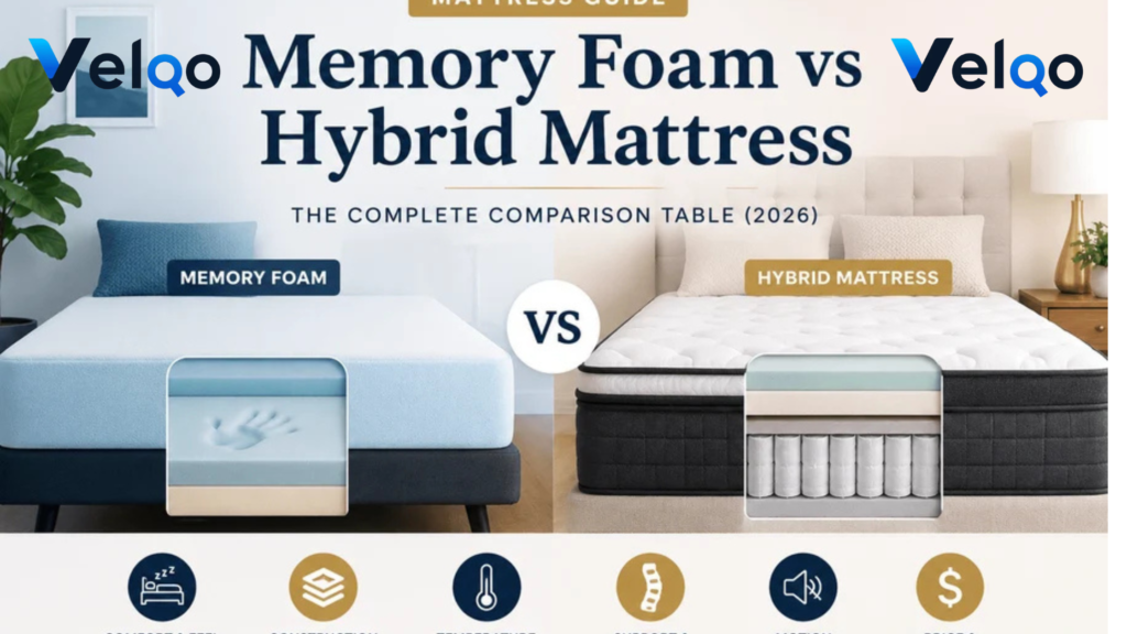 Memory Foam vs Hybrid Mattresses