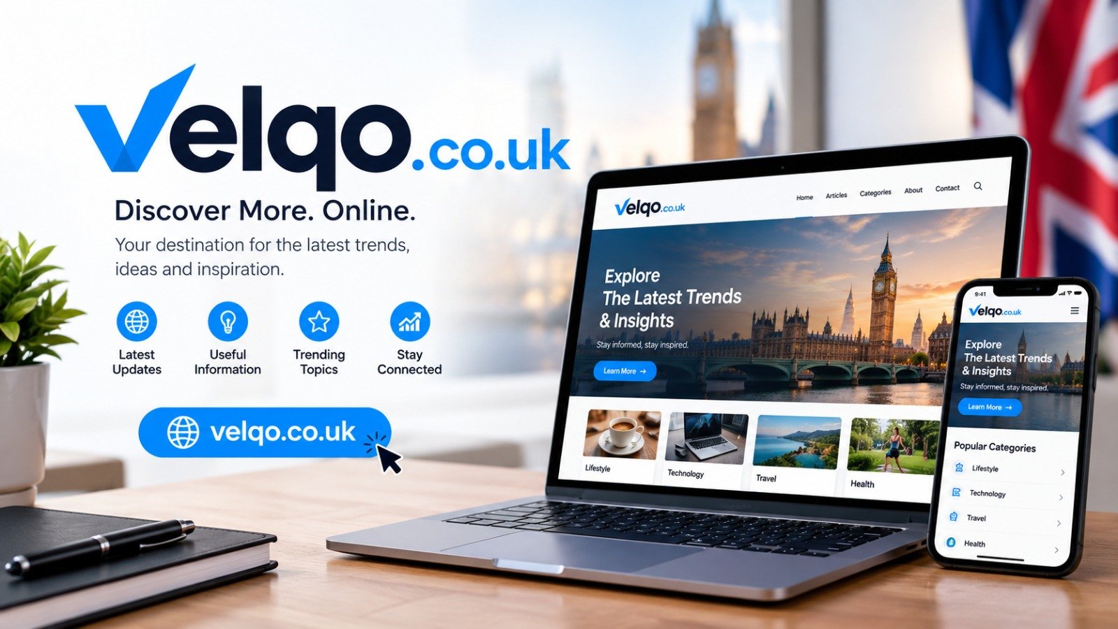 Velqo digital workspace representing innovation and knowledge